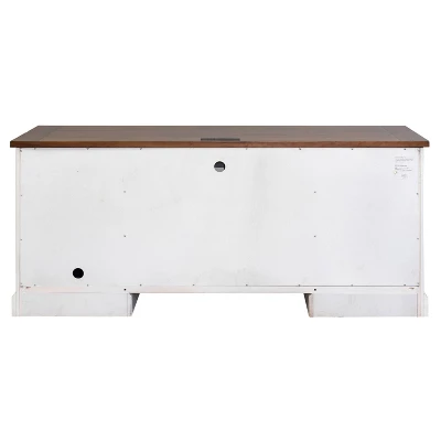 70" Durham Credenza White - Martin Furniture 3 70" Durham Credenza White - Martin Furniture - Image 3
