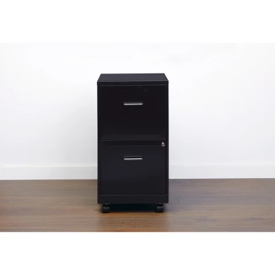 Space Solutions 18" Deep 2 Drawer Mobile Letter Width Vertical File Cabinet 6 Space Solutions 18" Deep 2 Drawer Mobile Letter Width Vertical File Cabinet - Image 6
